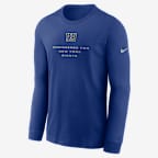 New York Giants Sideline Team Issue Men's Nike Dri-FIT NFL Long